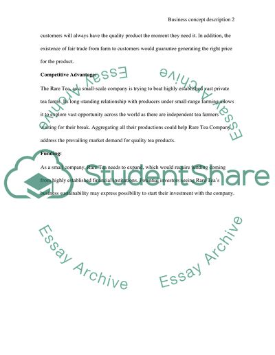 Business Concept Description