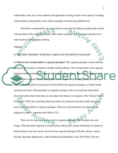 The Best Way to Prevent Smoking