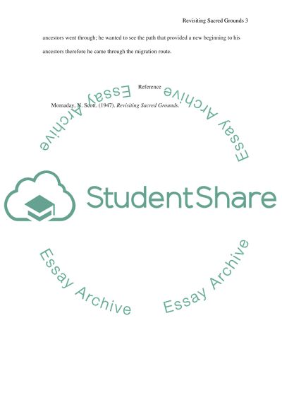 Revisiting Sacred Ground by N. Scott Momaday