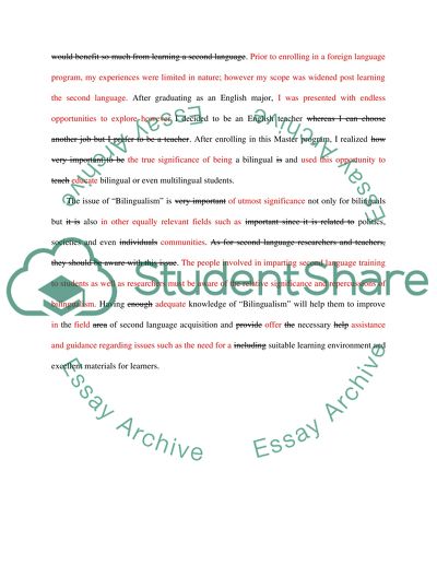 The Importance of Being a Bilingual Learner and Teacher