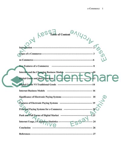 E Commerce Digital Markets and Digital Goods