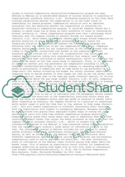 How to Perform Compensation Analytics