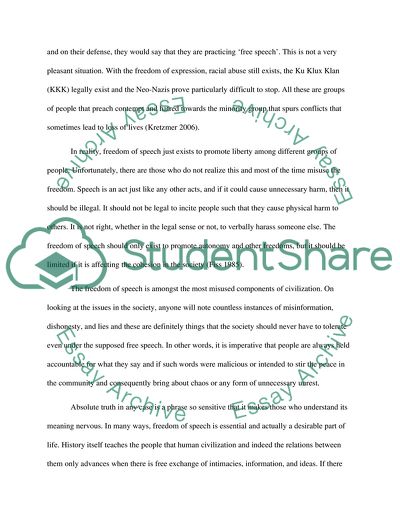 Restricting Free Speech