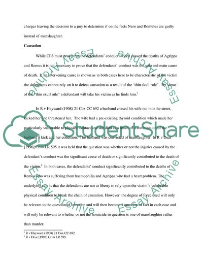 Remus and Agrippas Deaths