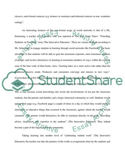 Usage of Social Networks