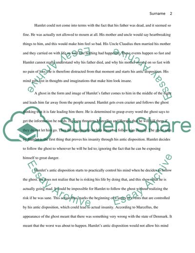 The Insanity of Hamlet