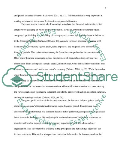 Financial Communication Assignment