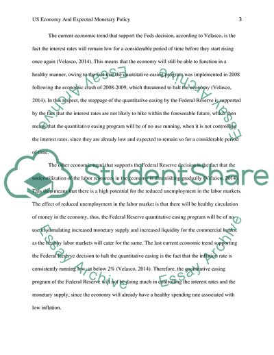US Economy and Expected Monetary Policy