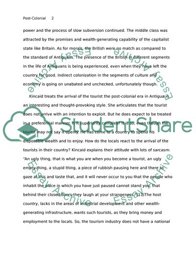 A small place essay