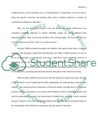 Critique of relevant readings and other research on whole school development and SDPs linked to my SDP