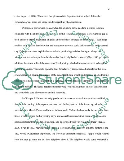 History of the Department Store