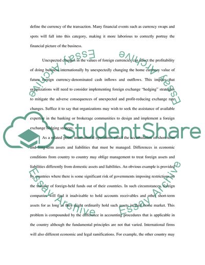 Performance of Multinational Companies