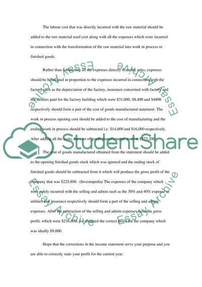 Managerial Accounting