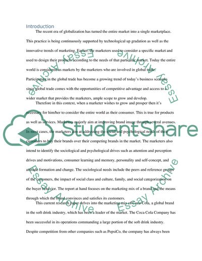 The Coca Cola Company Marketing Mix