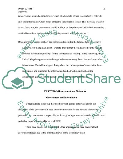 Network Usage to Support National Defence of the UK