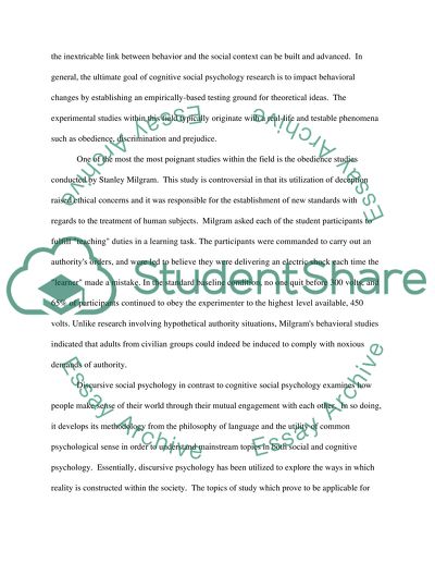 Experimentation in social psychology