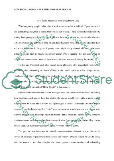 How Social Media Are Reshaping Health Care