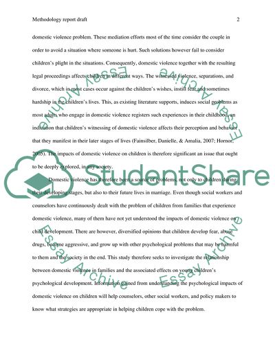 Methodology in a Field Research