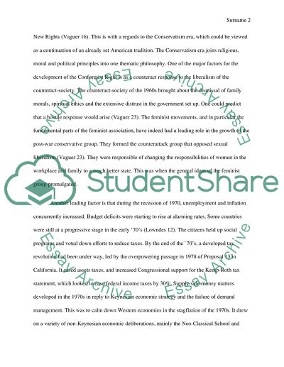 New Right and 1970s - 1990s