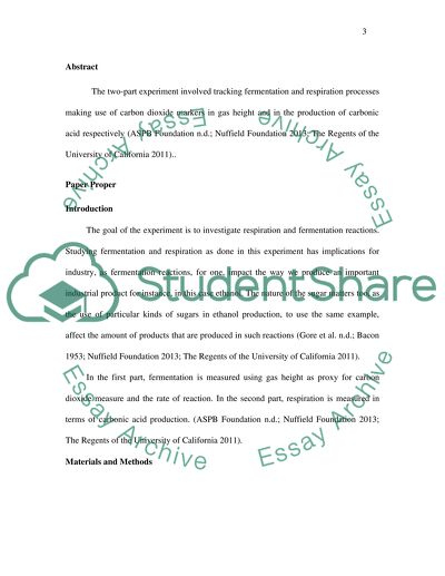 Cellular respiration and fermentation