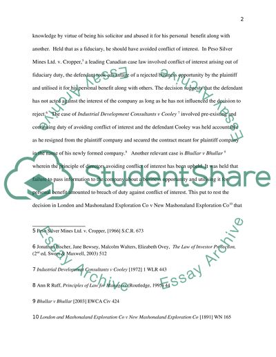 Analysis of Company Law Case