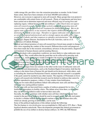 Should Stem Cell Research be Unbound