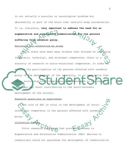 Augmentative and Alternative Communication