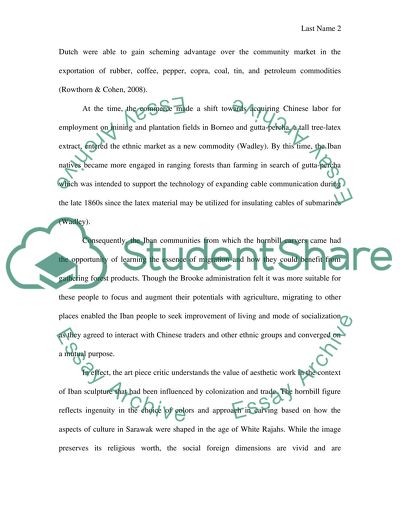 Art Across the Culture: Context of Hornbill Figure