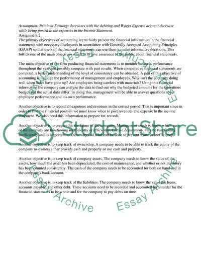Balance Sheet, Income Statement and Objectives of Accounting and Firms
