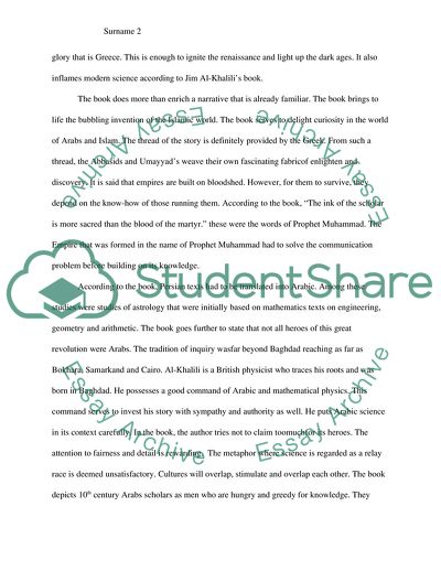 An Arabic Science History