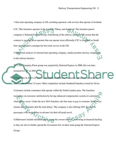 Railway Transportation- Challenges Faced, Business Development for Future Business Opportunities