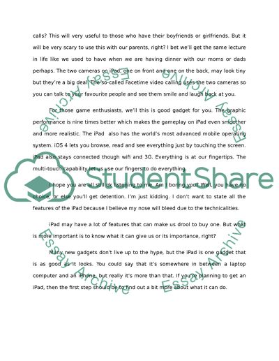 The Importance of the IPad