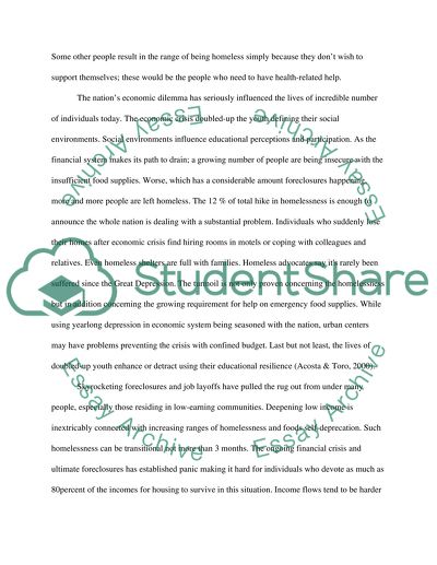 An Issue of Teenage Homelessness