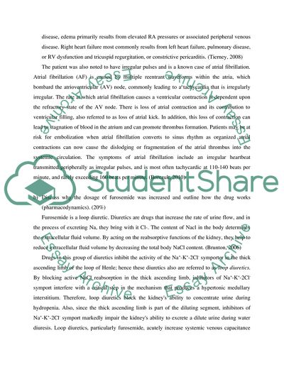 Treatment of Pathophysiological Cases