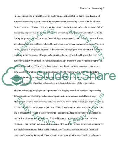 Modern Organizations and Accounting System