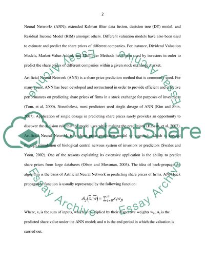 Share Price Prediction and Analysis