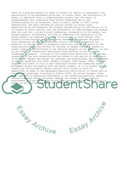 Leadership in Organisation