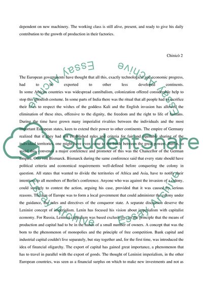 Imperialism: Positive or Negative Phenomenon, a Historical Period that Has Changed the World