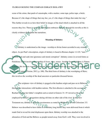 Florian Boxing the Compass Embraces Idolatry