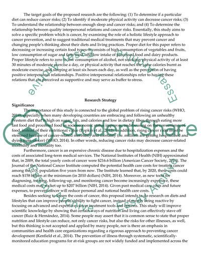 Proper Diet and Lifestyle as Cancer Prevention Strategies