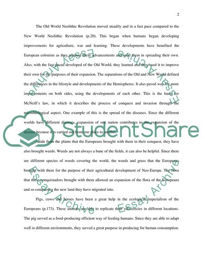 The Ecological Imperialism as a Very Effective Way of Conquering New Lands