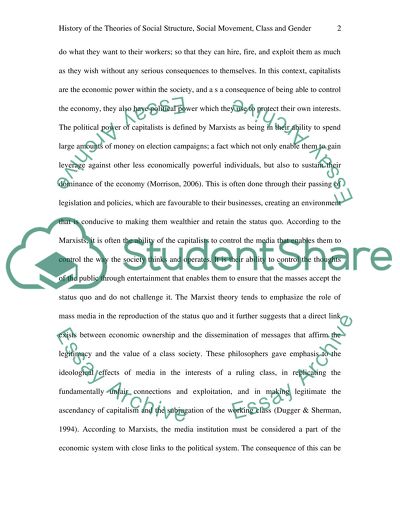 The Theories of Social Structure