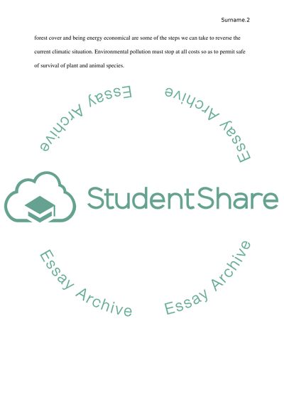 Issue of climate change