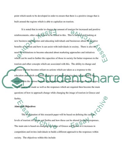 Increasing Tourism in Greece and Serbia: Examining Prospects for Future Travel