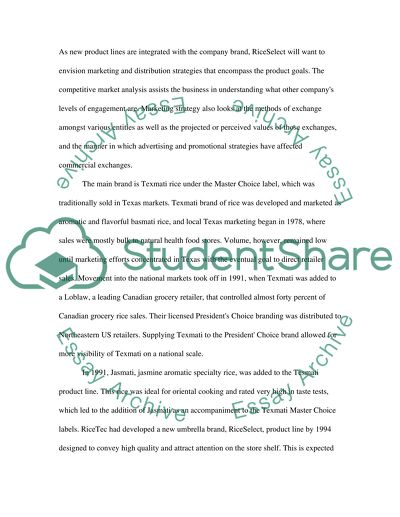 RiceTecs Marketing Current Situations