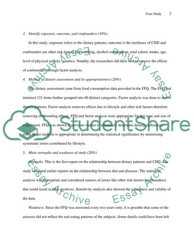 Major Dietary Patterns and Risk of Coronary Heart Disease