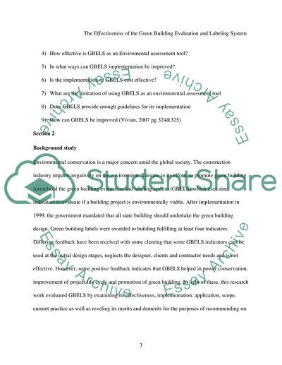 The Effectiveness of the Green Building Evaluation