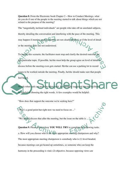 What Are Facilitators Responsibilities