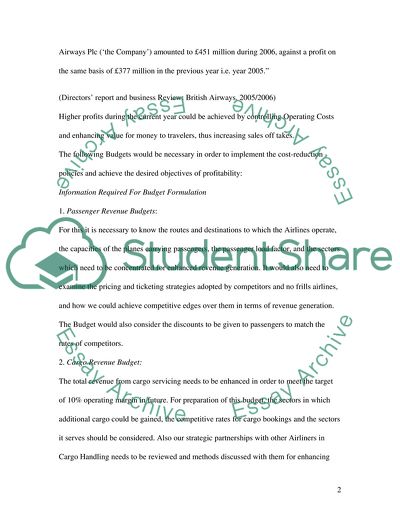 British Airways Finance