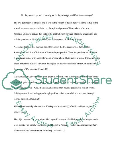 Kierkegaards Account of Faith